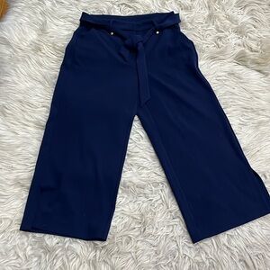 Michael Kors Navy Cropped Pants